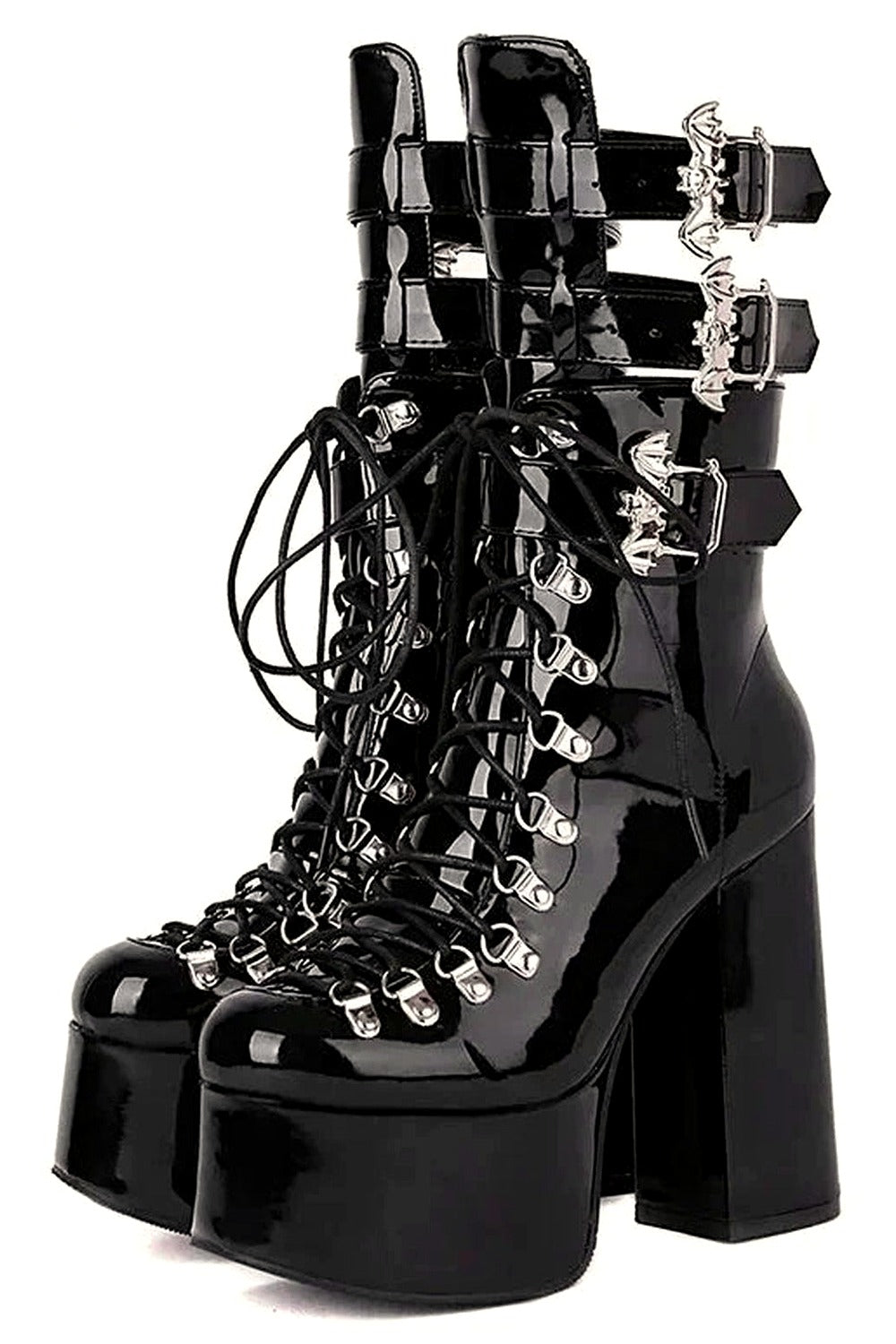 Y2k Bat Wing Alt Mid Boots