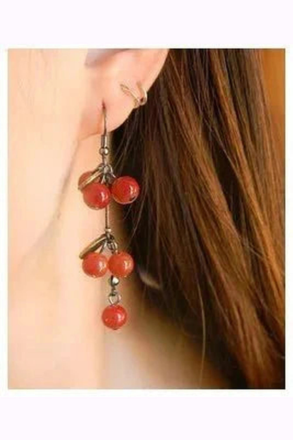Y2k Berry Bunch Boho Earrings