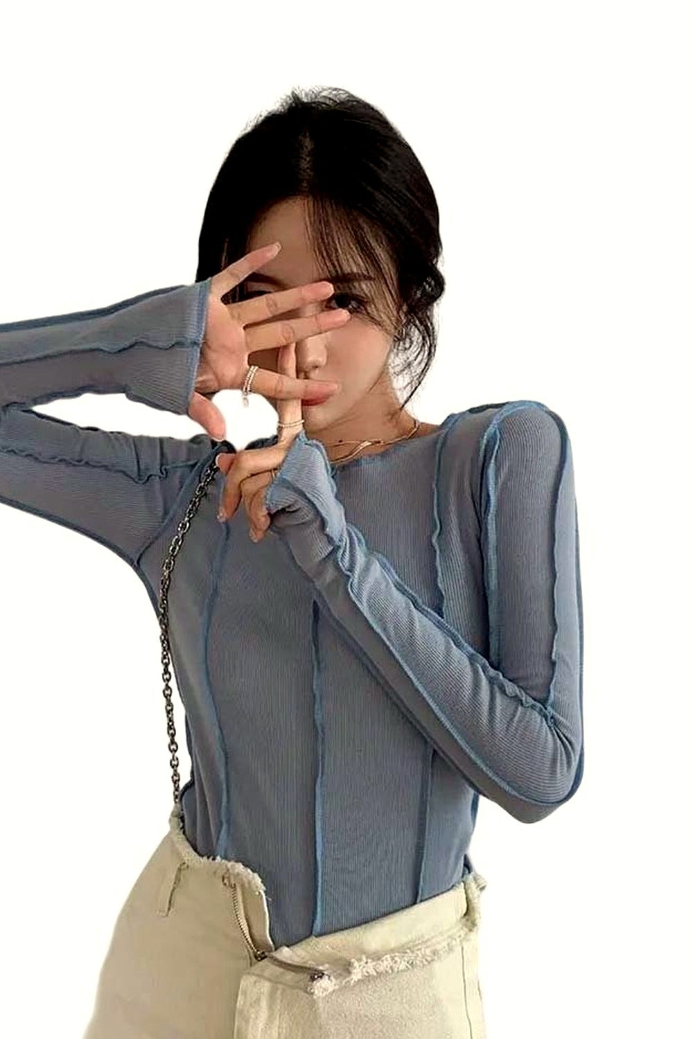 Y2k Bodycon Long Sleeve T-shirt