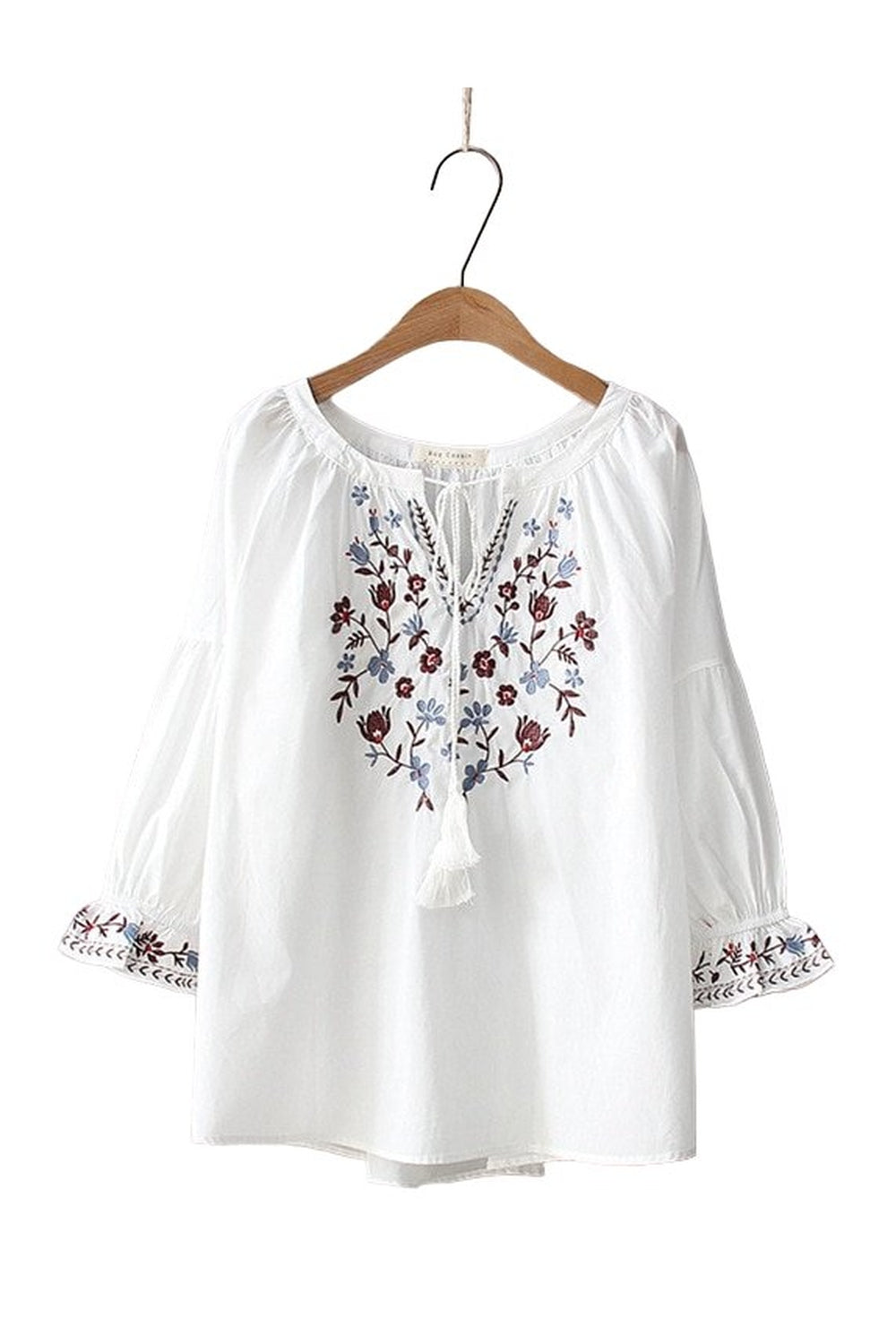 Y2k Bohemian Flare Sleeve Blouse