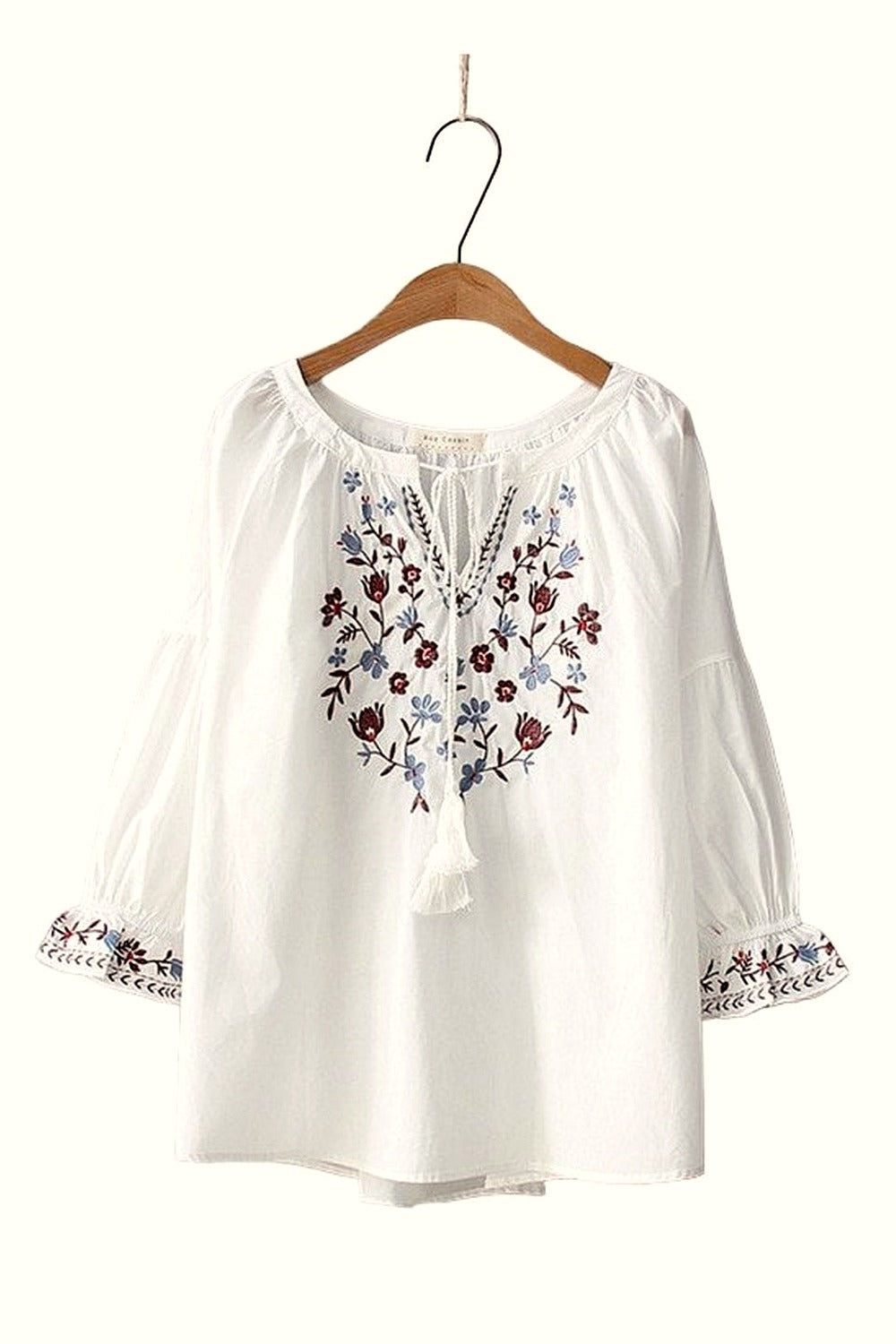 Y2k Bohemian Flare Sleeve Blouse