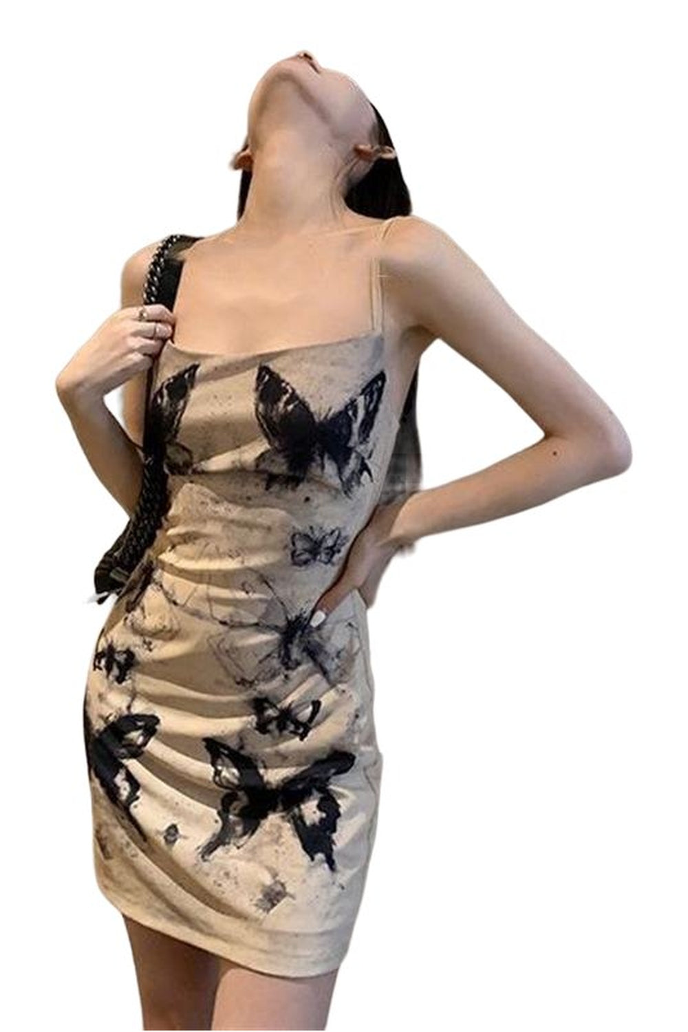 Y2k Butterfly Ink A-line Dress