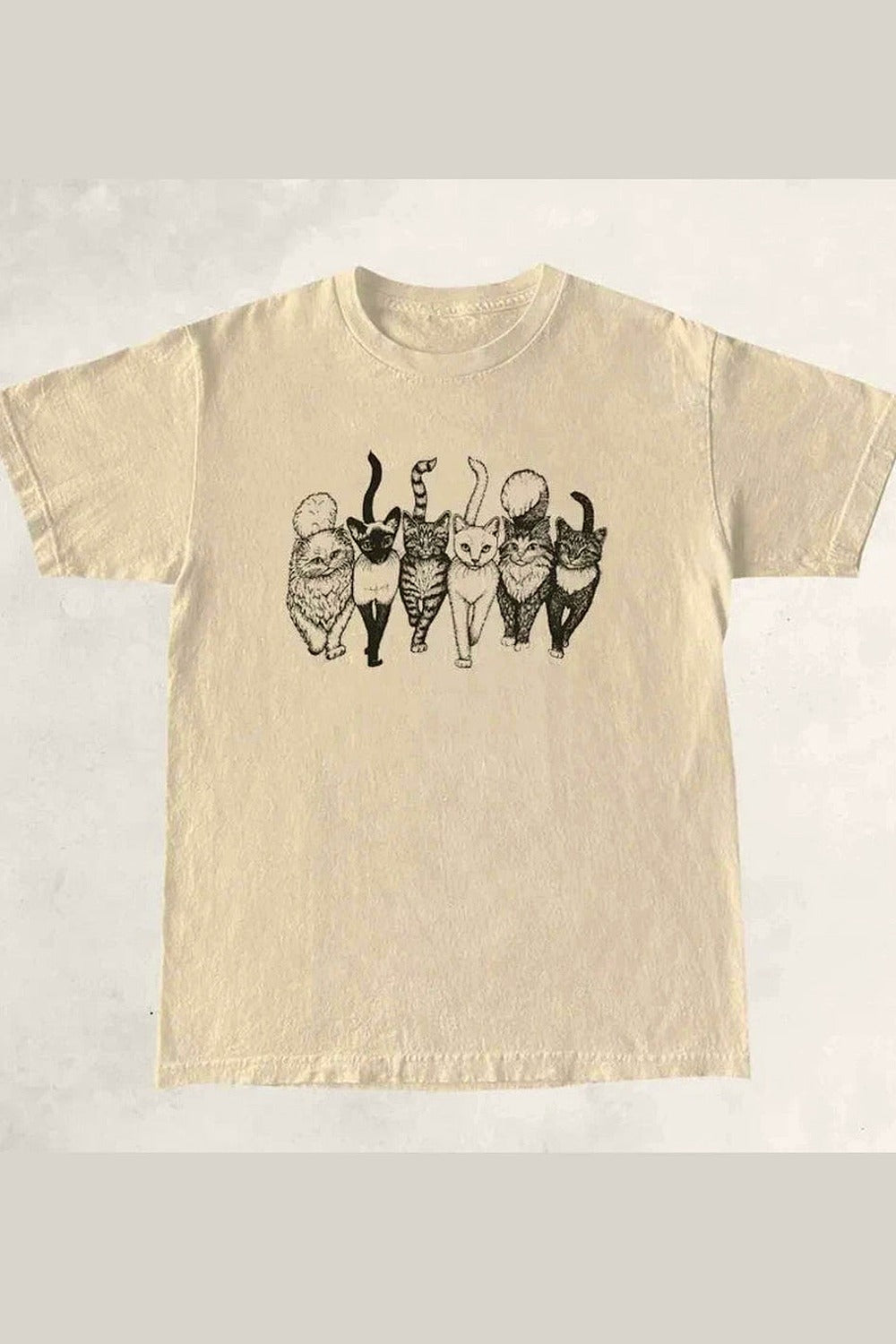 Y2k Cat Gang Graphic Women's Cotton T-Shirt
