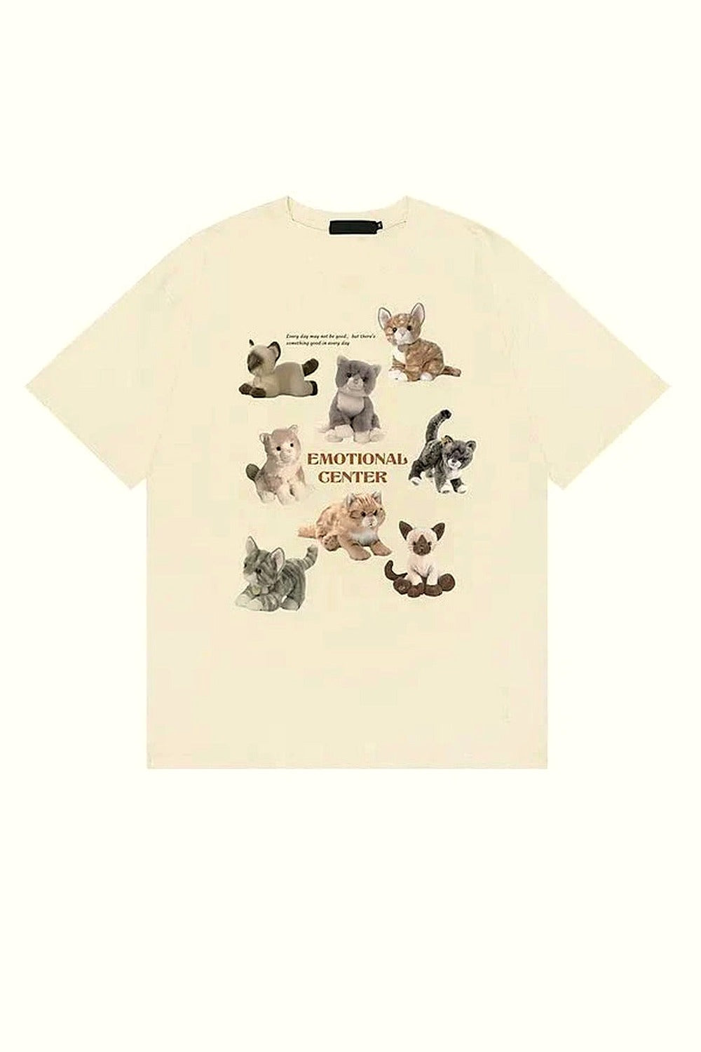 Y2k Cat Save World Cartoon T-shirt