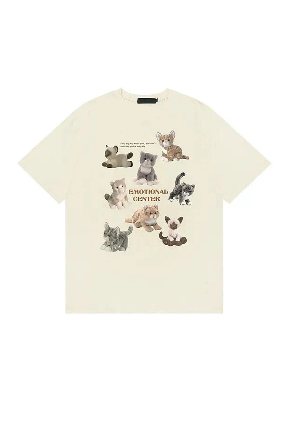 Y2k Cat Save World Cartoon T-shirt