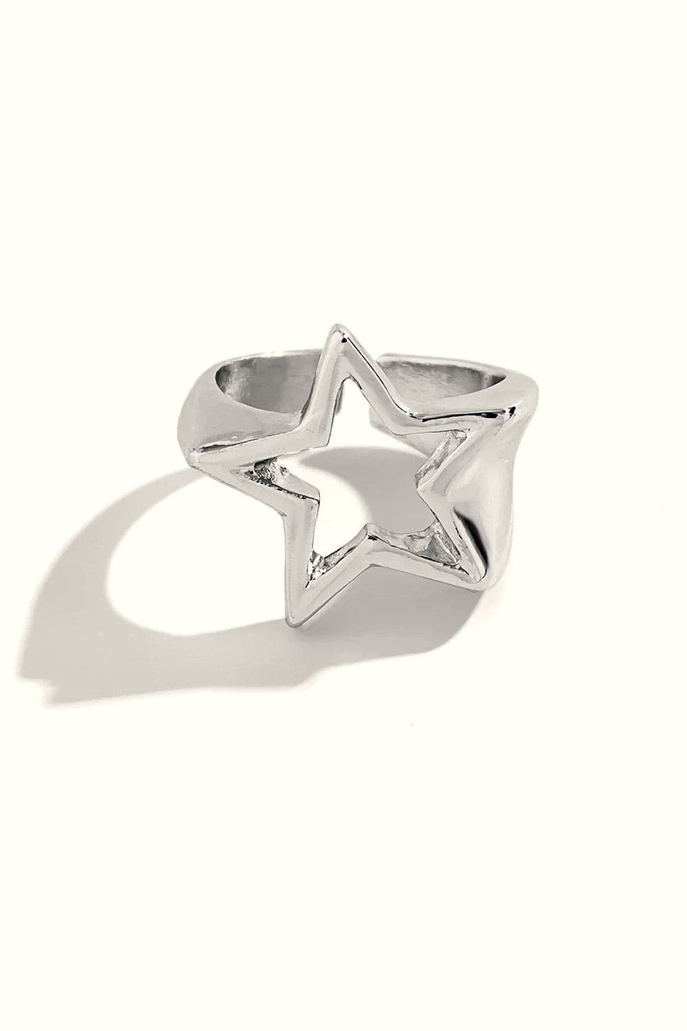 Y2k Celestial Silver Starlet Ring