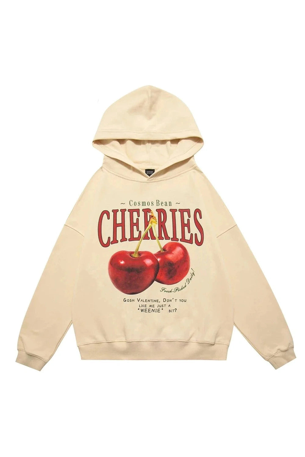 Y2k Cherries Print Harajuku Hoodie