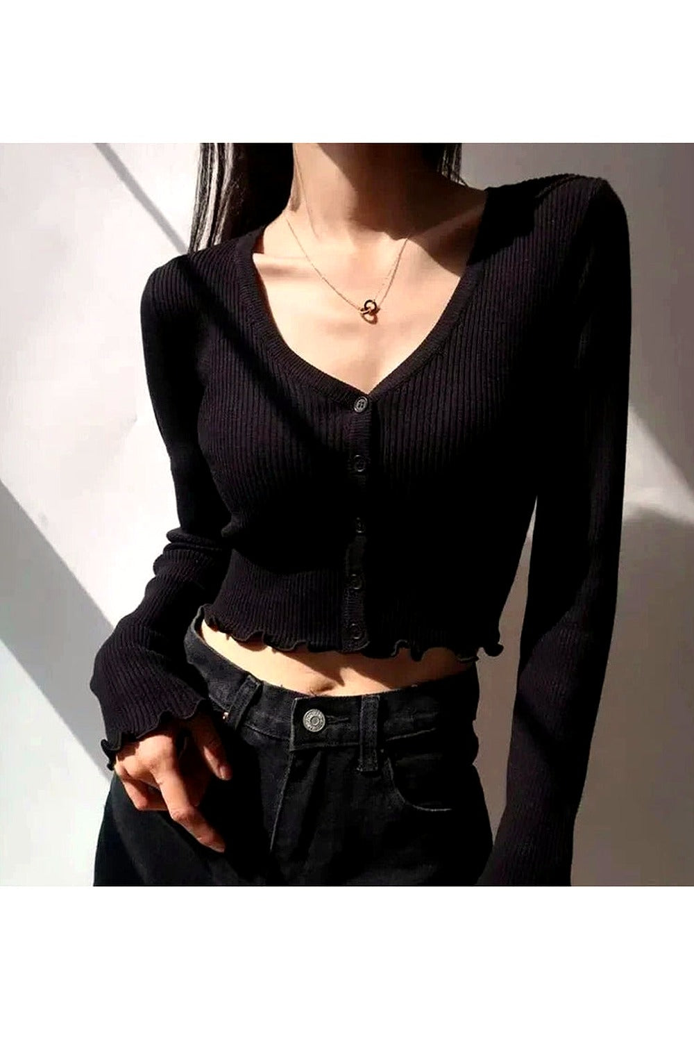 Y2k Chic Crop Cardigan Top