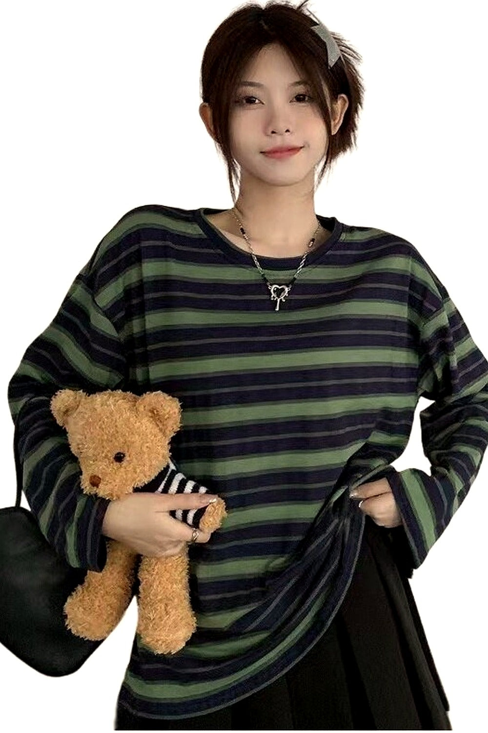 Y2k Chic Striped Unisex Long Sleeve T-shirt