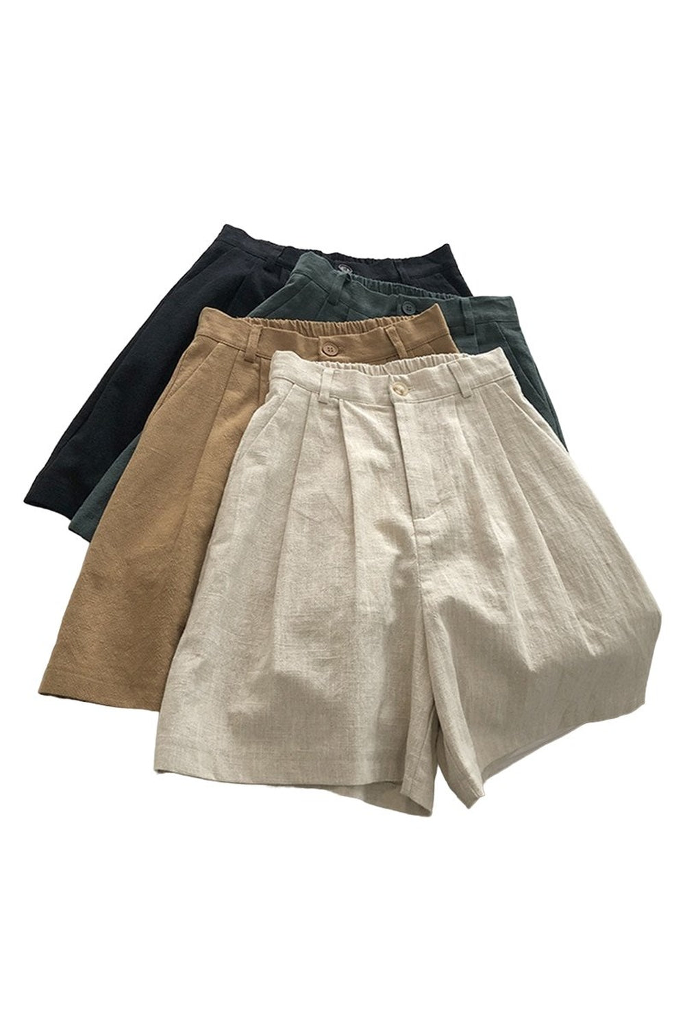 Y2k Cotton Linen Retro Shorts