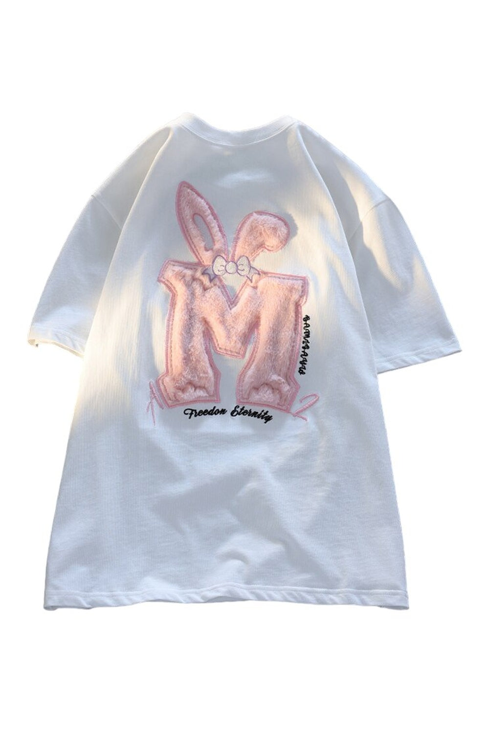 Y2k Cotton Rabbit Ear Pink T-shirt