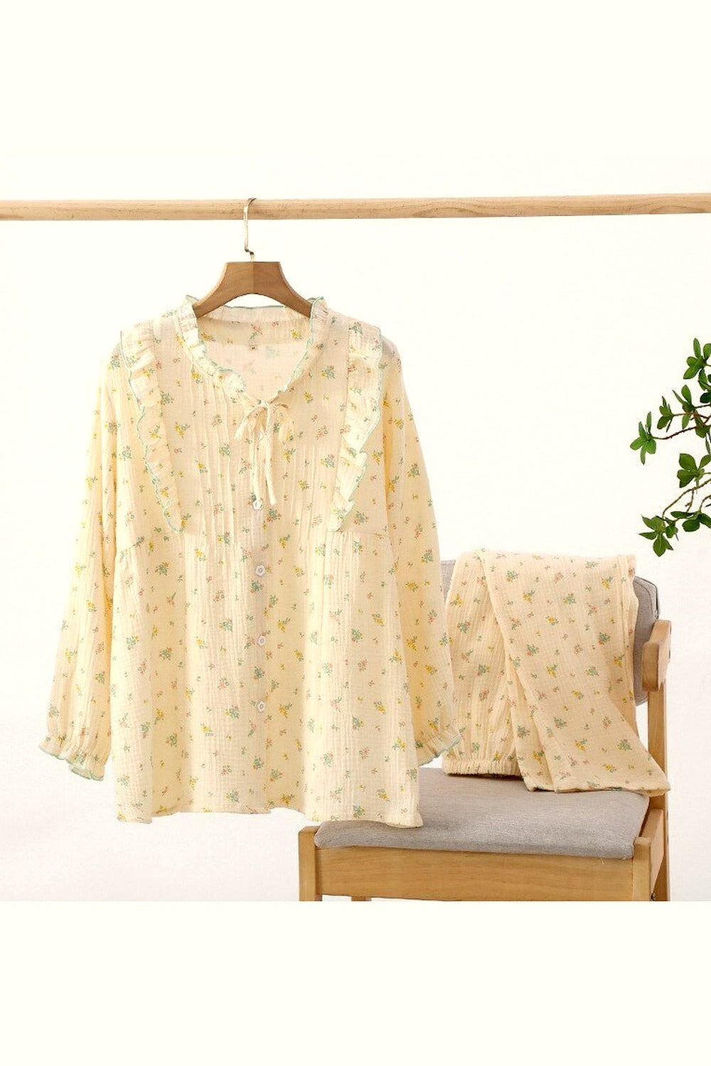 Y2k Cotton Spring Pajama Set