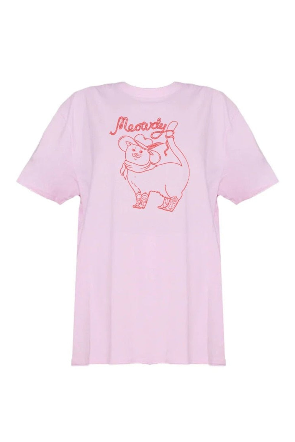 Y2k Cowboy Cat Graphic T-shirt