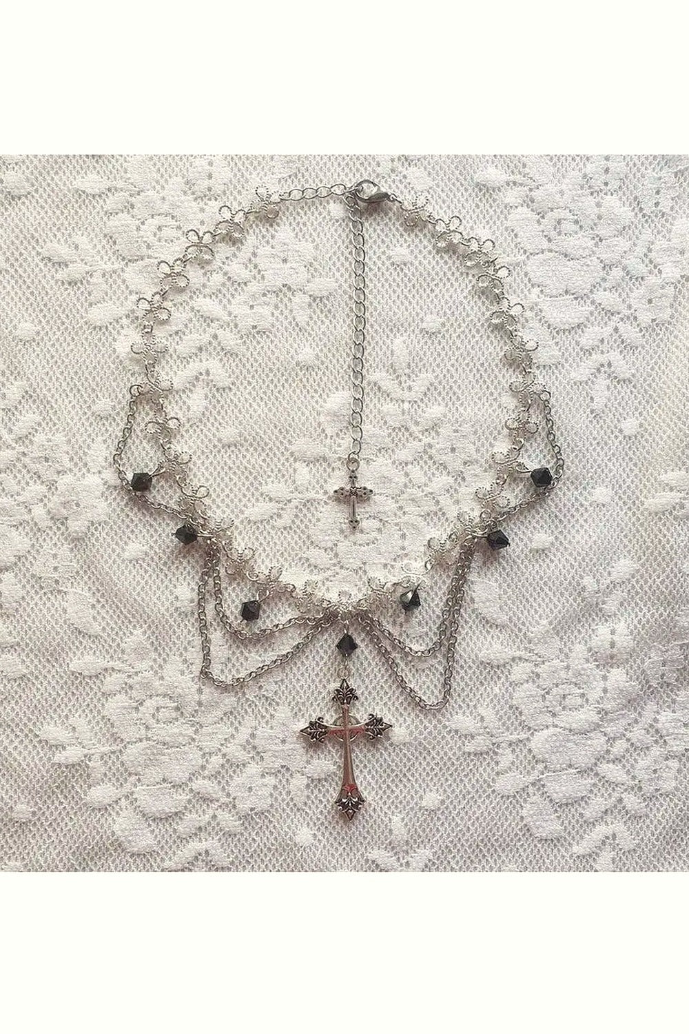 Y2k Cross Princess Gothic Rosary