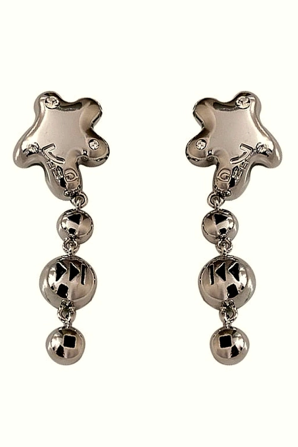 Y2k Crystal Pentagram Earrings