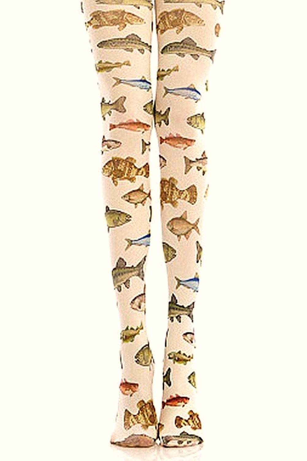 Y2k Dreamcore Fish Print Tights