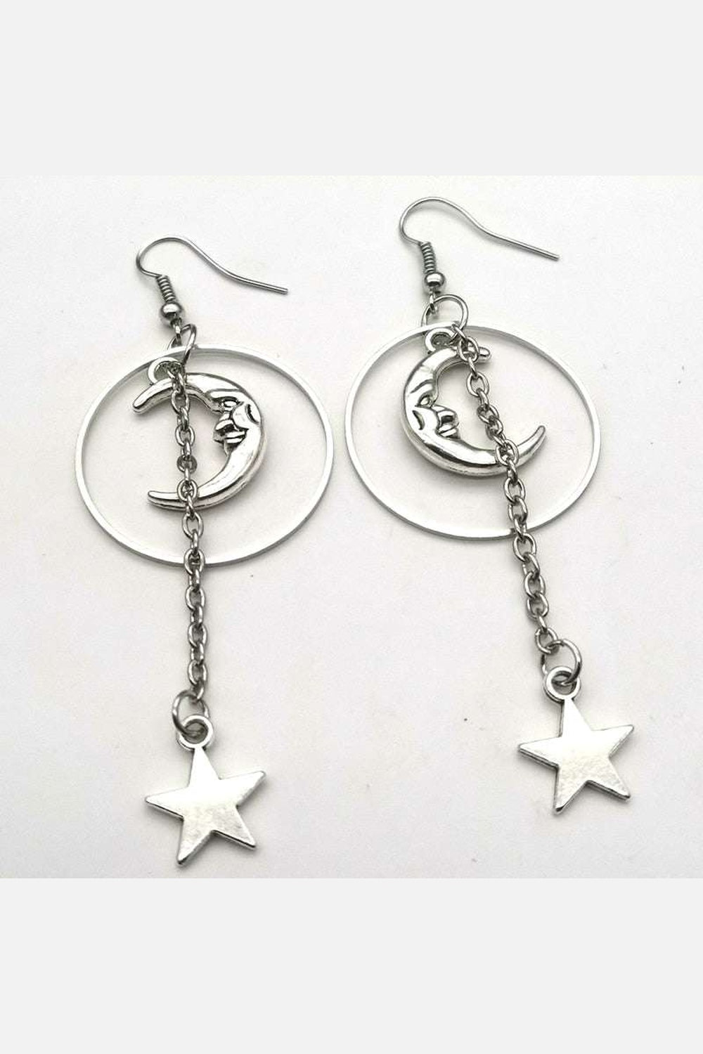 Y2k Egirl Moon and Stars Earrings