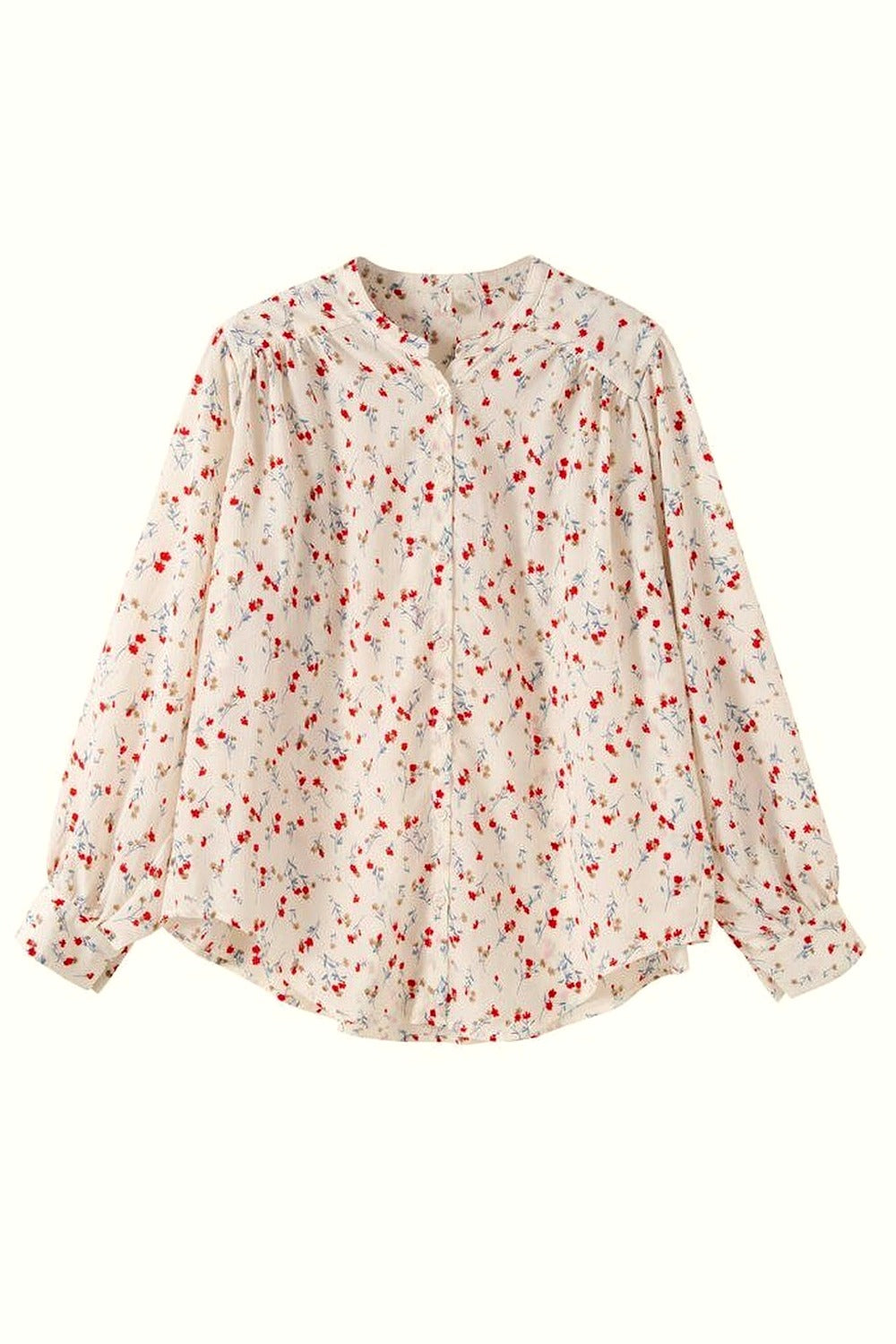 Y2k Elegant Floral V-neck Blouse