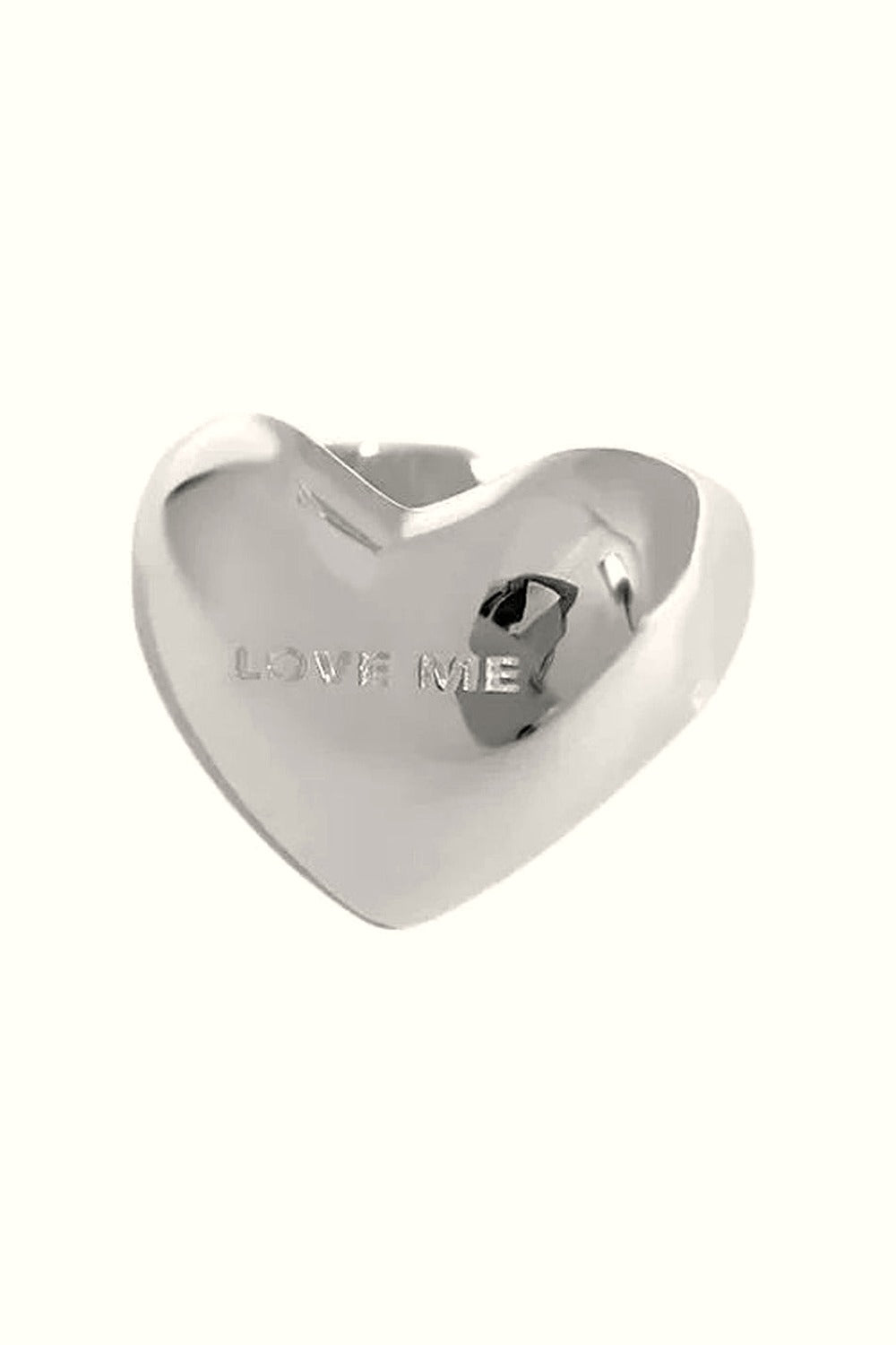 Y2k Elegant Silver LOVE Heart Ring