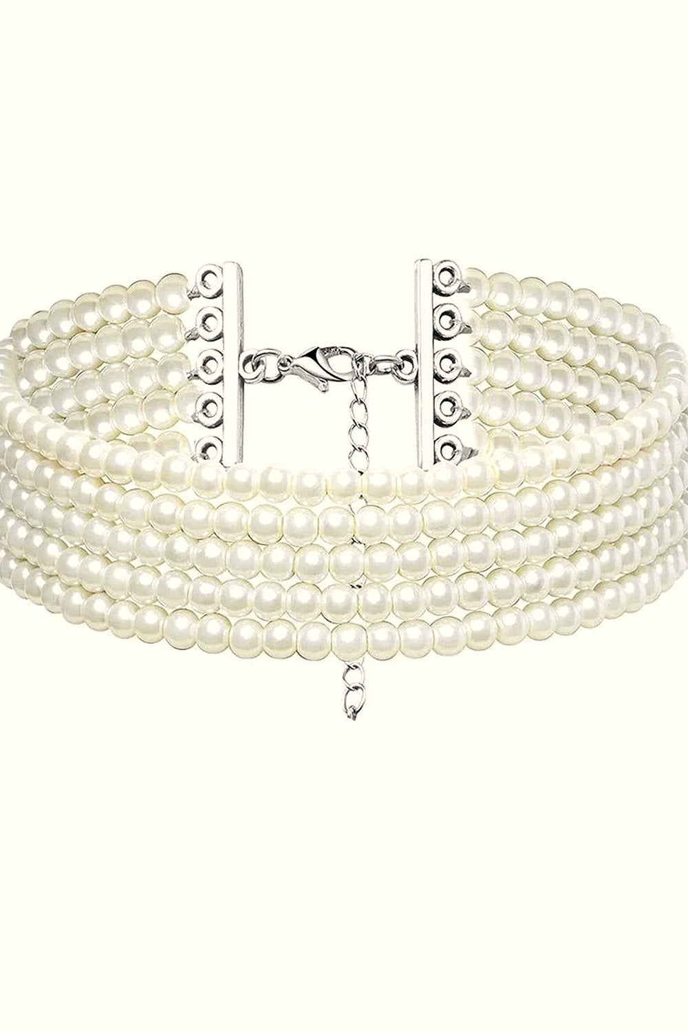 Y2k Elegant White Pearl Choker