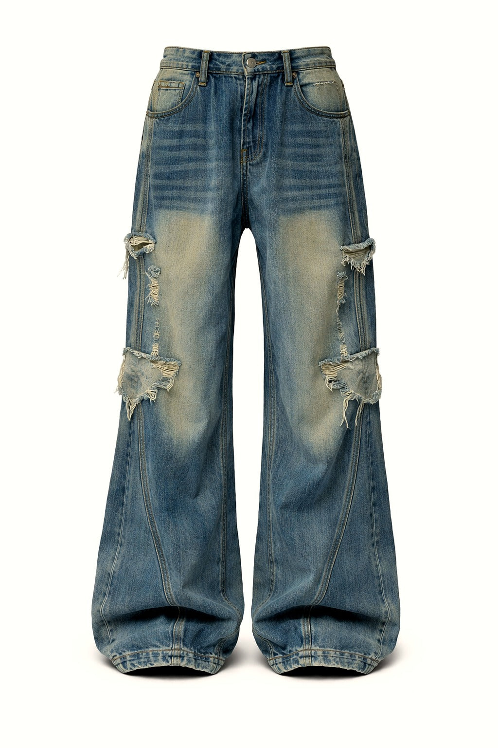 Star Patch Baggy Denim