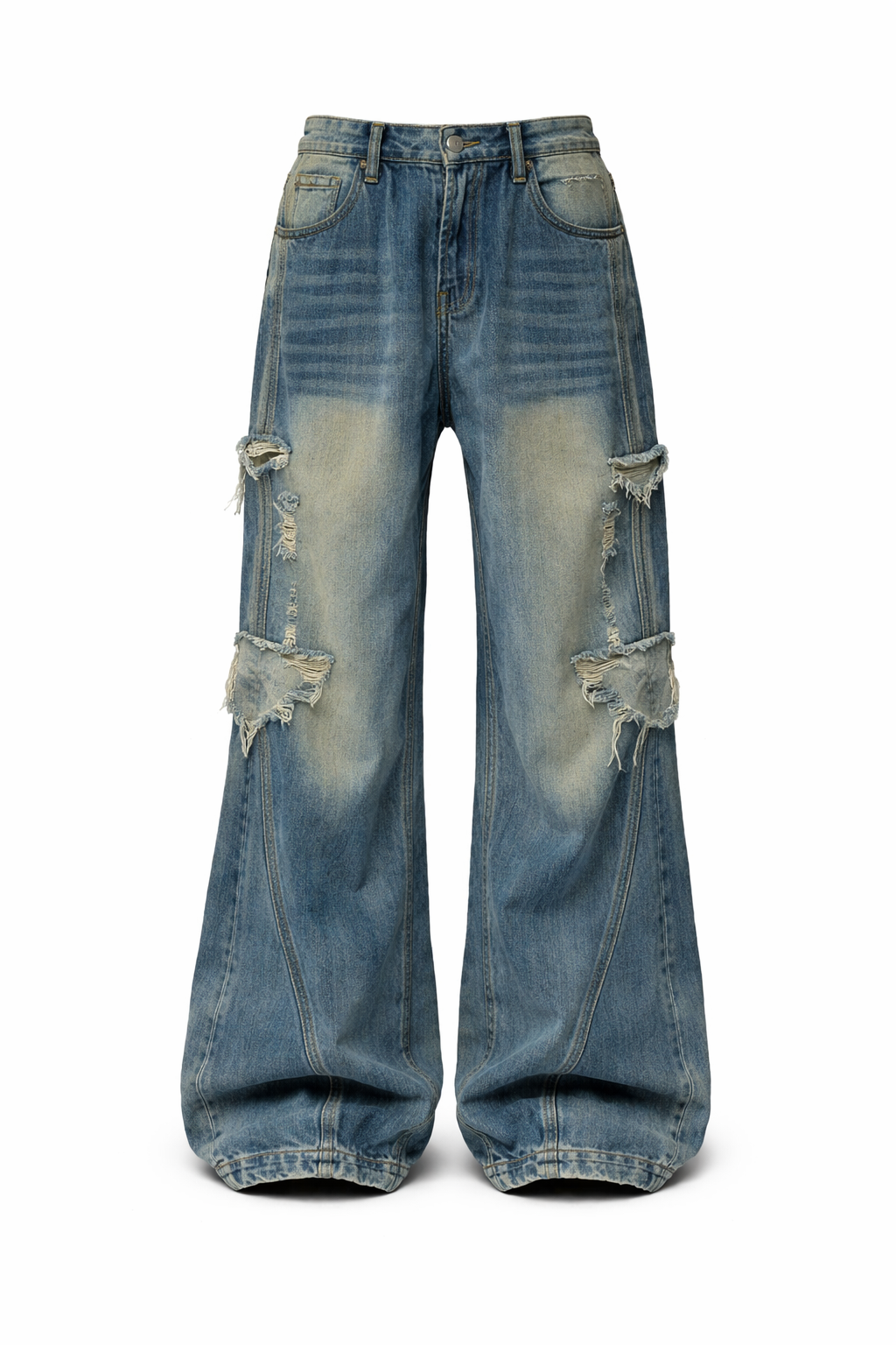 Star Patch Baggy Denim