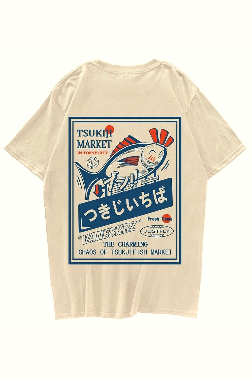 Y2k Fish Print Harajuku T-shirt
