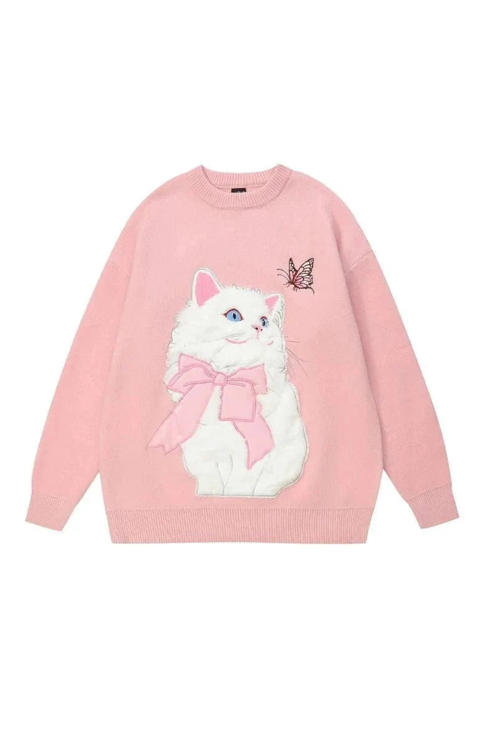 Y2k Flocking Cat Sweater