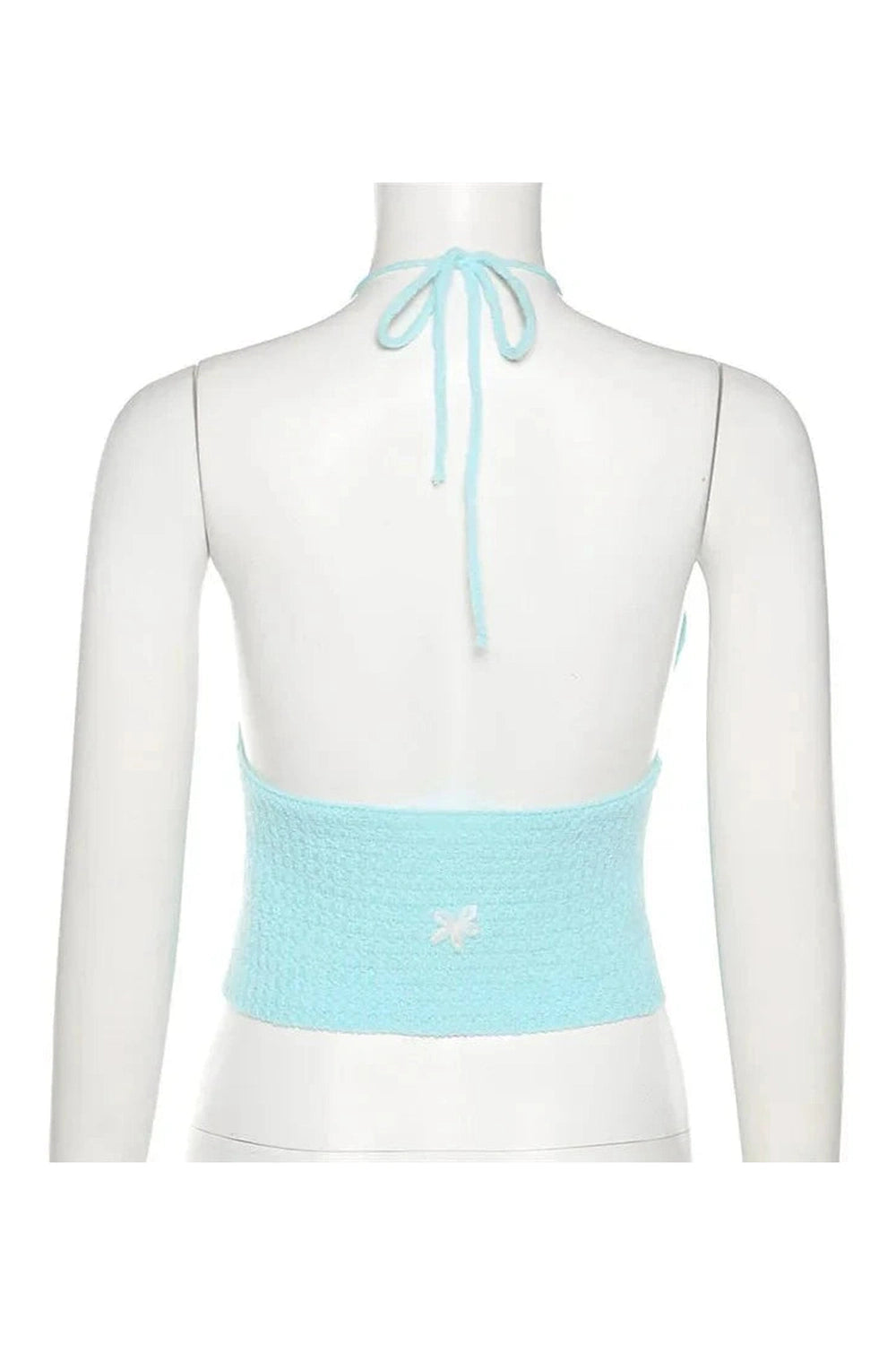 Y2k Floral Halter Crop Top