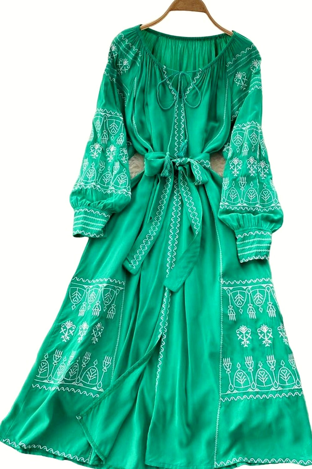 Y2k French Style Long Sleeve Embroidered Dress