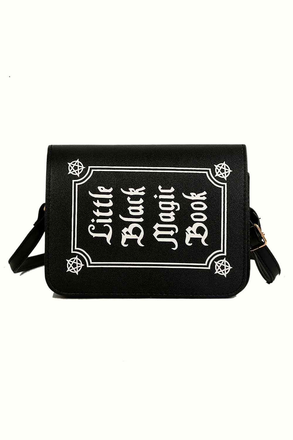 Y2k Goth Letter Print Shoulder Bag