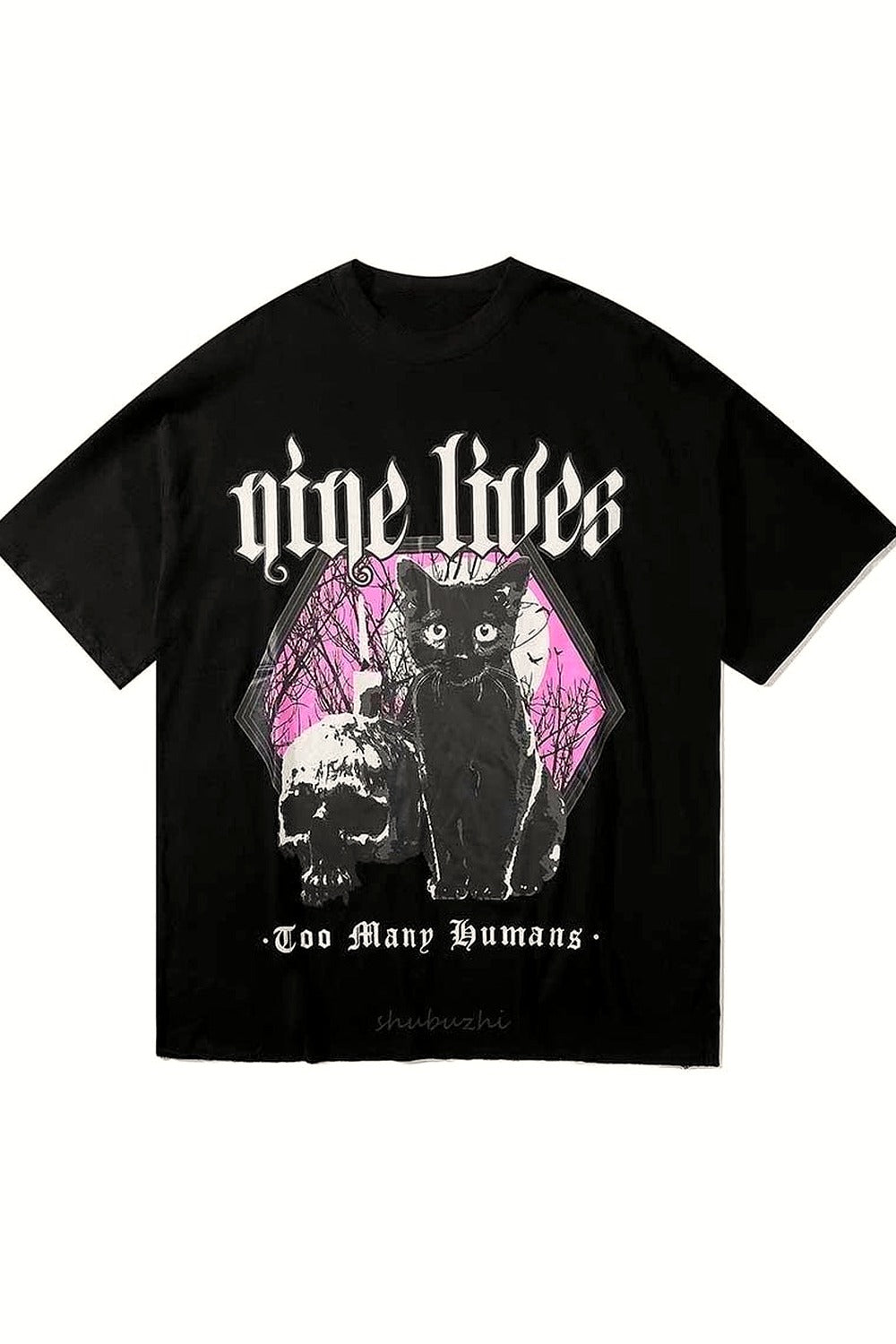 Y2k Gothic Funny Print T-shirt