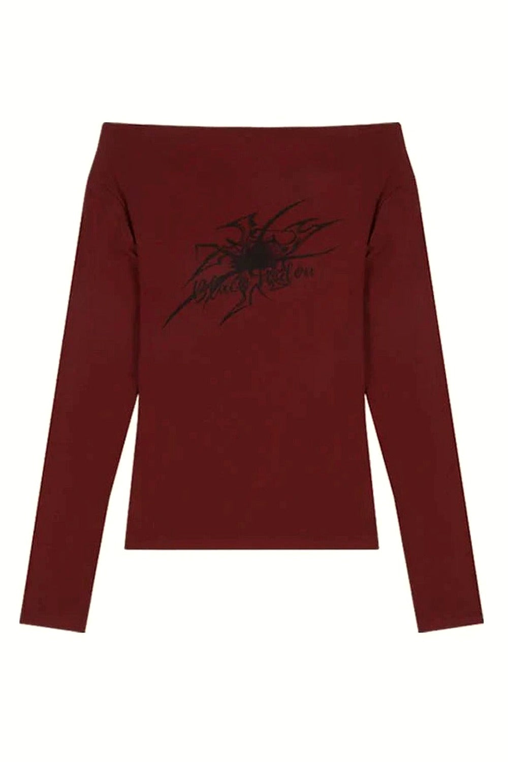 Y2k Gothic Grunge Off-Shoulder Crop Top