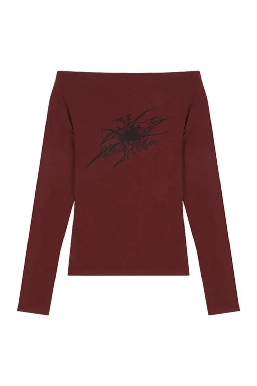 Y2k Gothic Grunge Off-Shoulder Crop Top