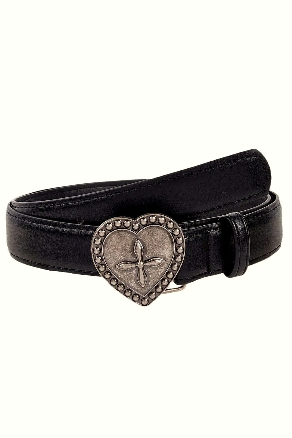 Y2k Gothic Peach Heart Cross Belt