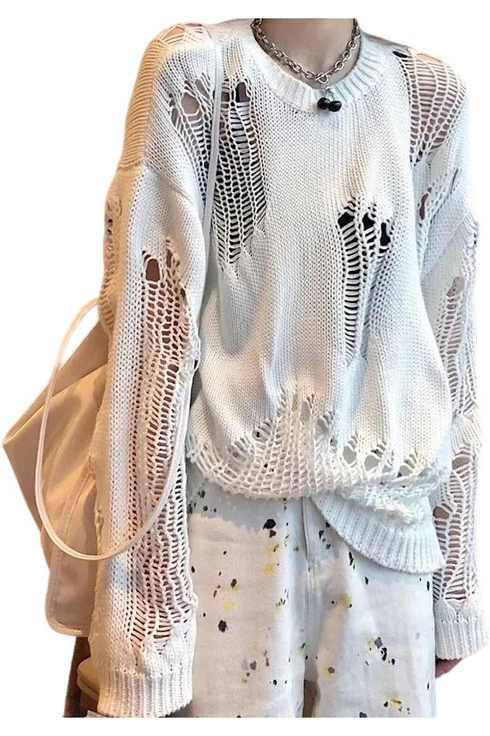 Y2k Gothic Punk Hollow Sweater