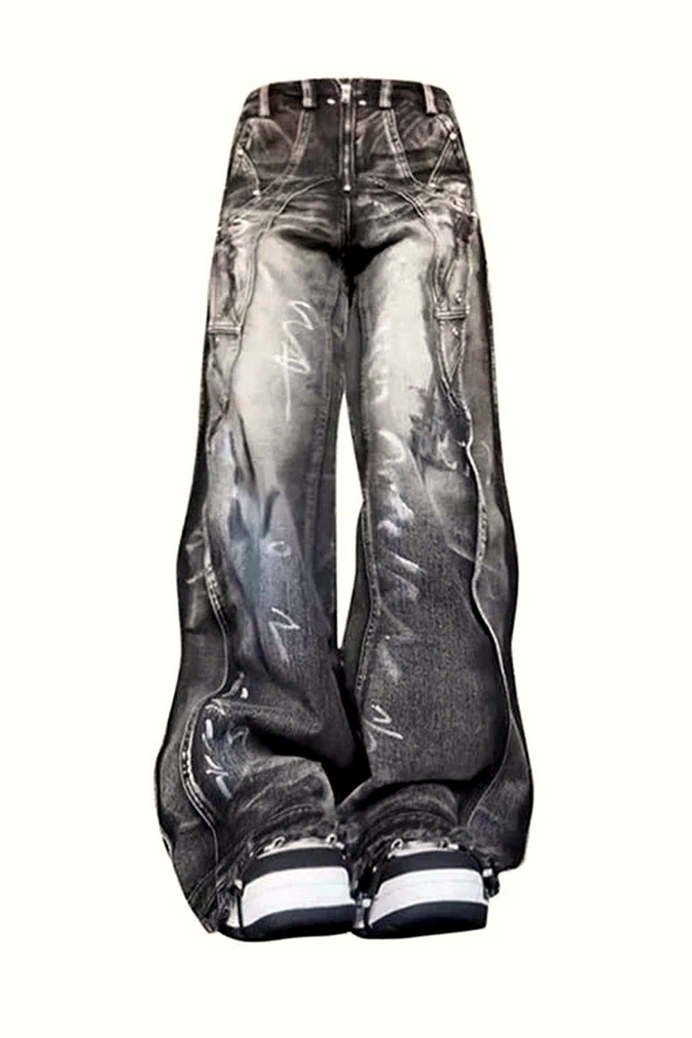 Y2k Graffiti Baggy Jeans