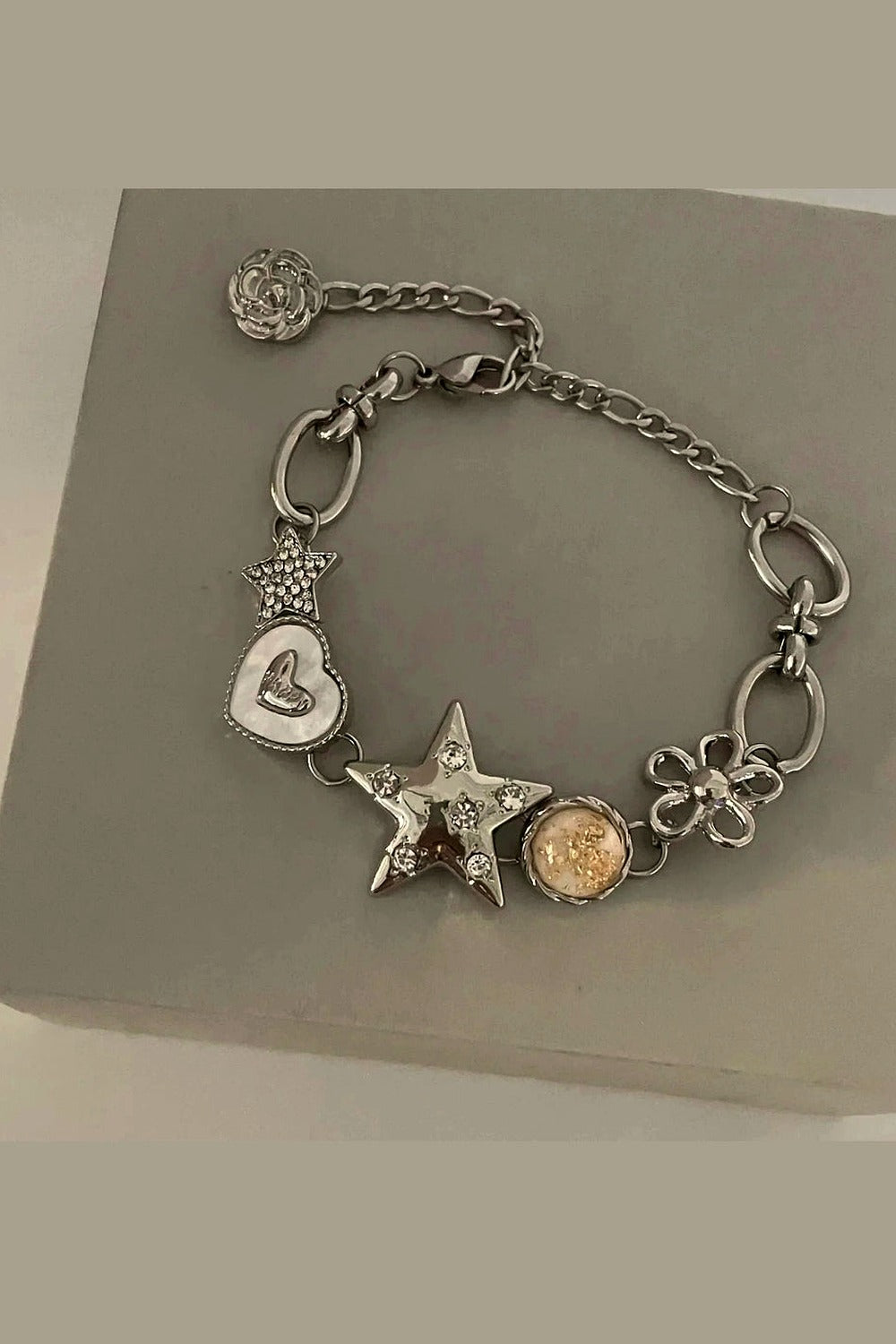 Y2k Heart Star Chain Bracelet Fairy Jewelry
