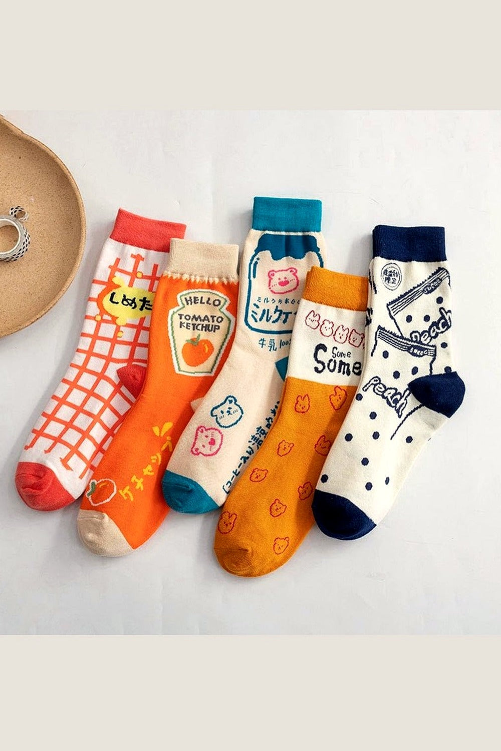 Y2k Indie Aesthetic Print Cotton Socks