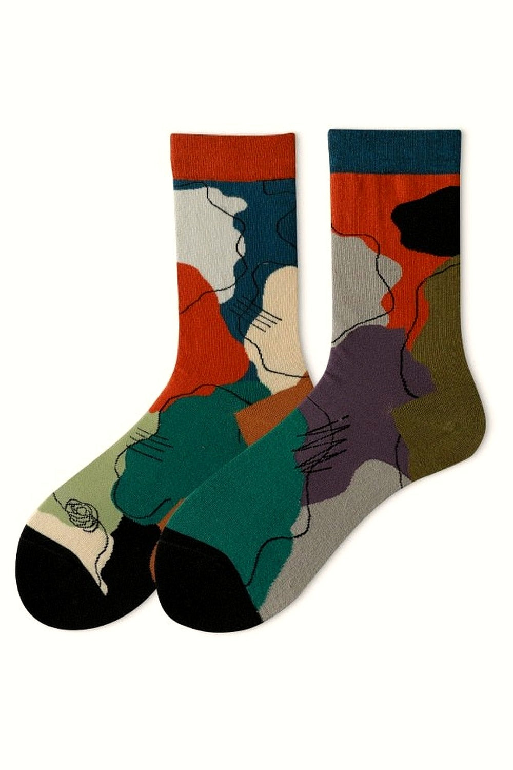 Y2k Indie Creative Sock
