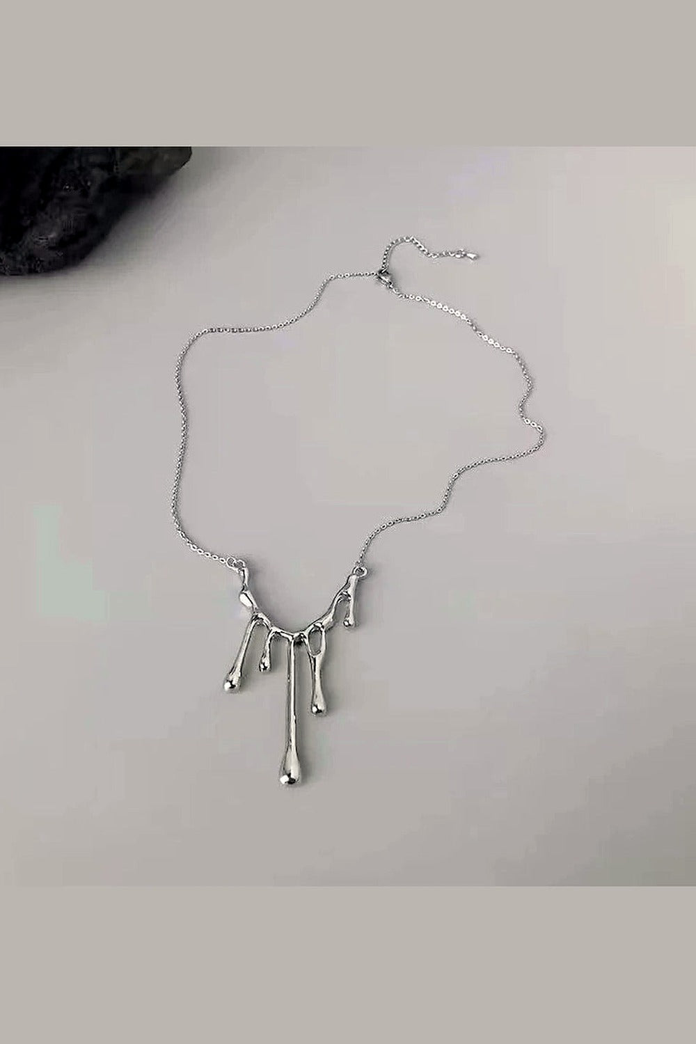 Y2k Irregular Lava Drop Necklace