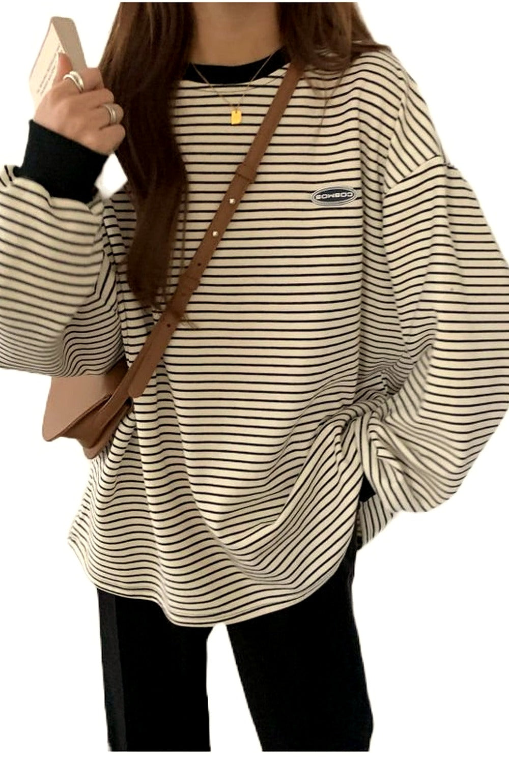 Y2k Korean Striped T-shirt