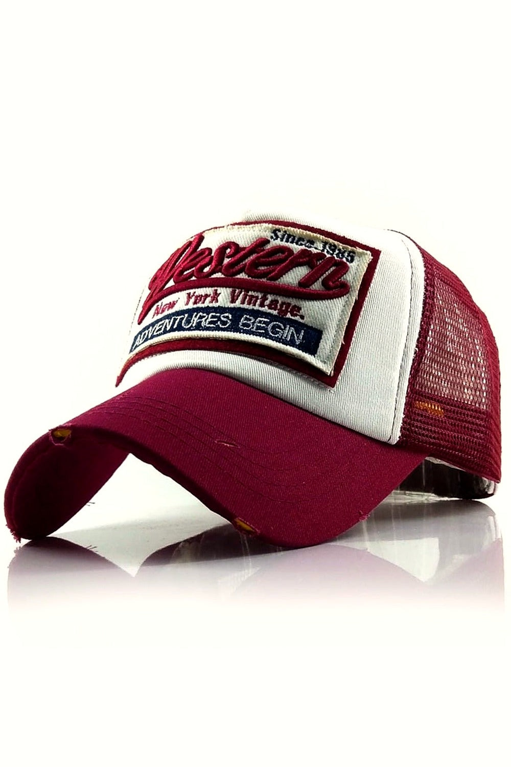Y2k Letter Embroidery Mesh Baseball Cap