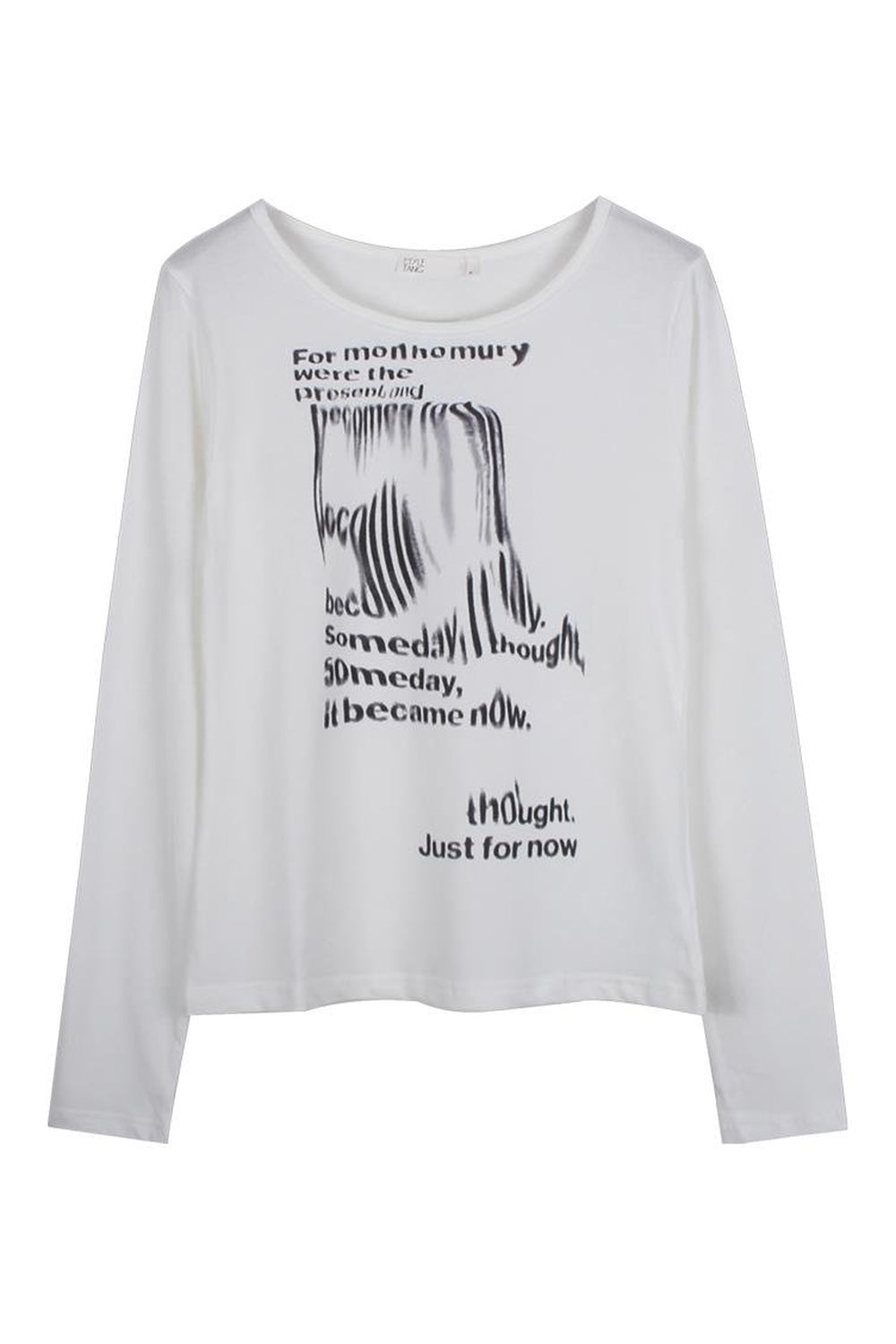 Y2k Letter Printing Long Sleeve T-Shirt