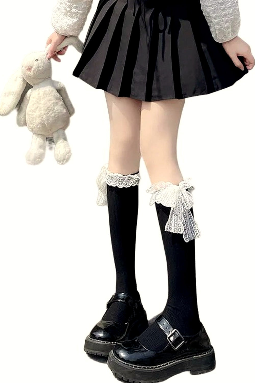 Y2k Kawaii Lace Bow Socks