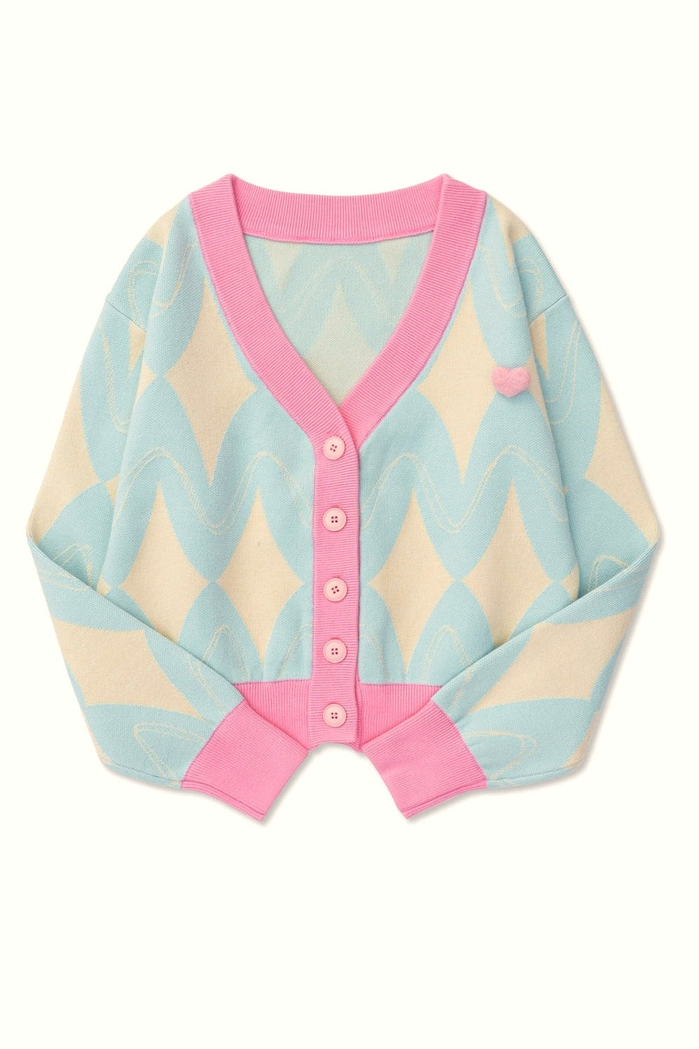 Y2k Loose V-neck Student Cardigan