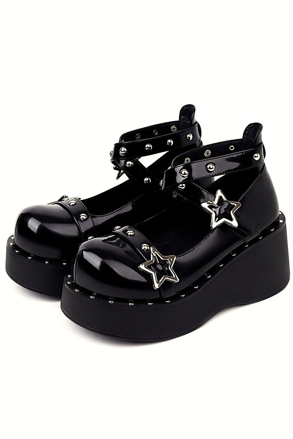 Y2k Mary Janes Wedges Shoes