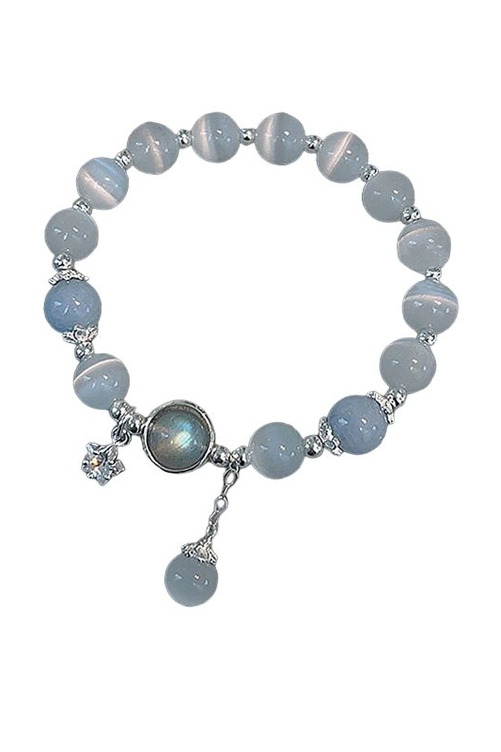 Y2k Opal Sea Blue Crystal Bracelet