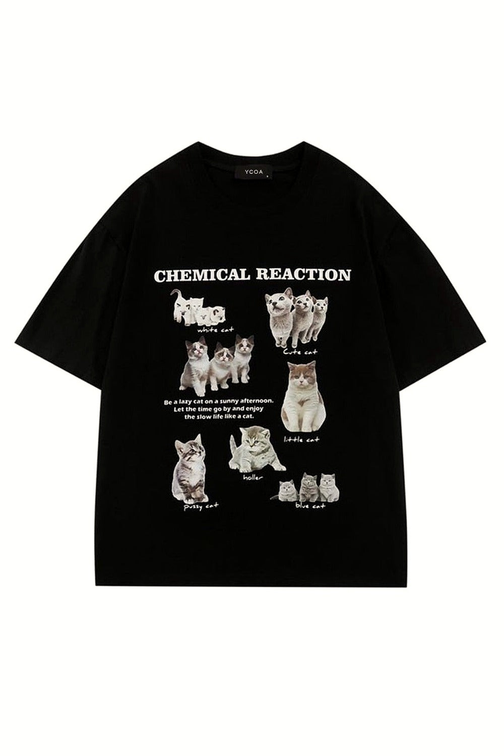 Y2k Oversized Kawaii Cat T-Shirt