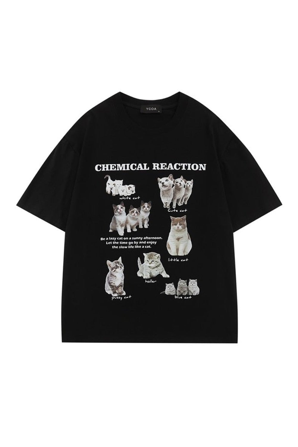 Y2k Oversized Kawaii Cat T-Shirt